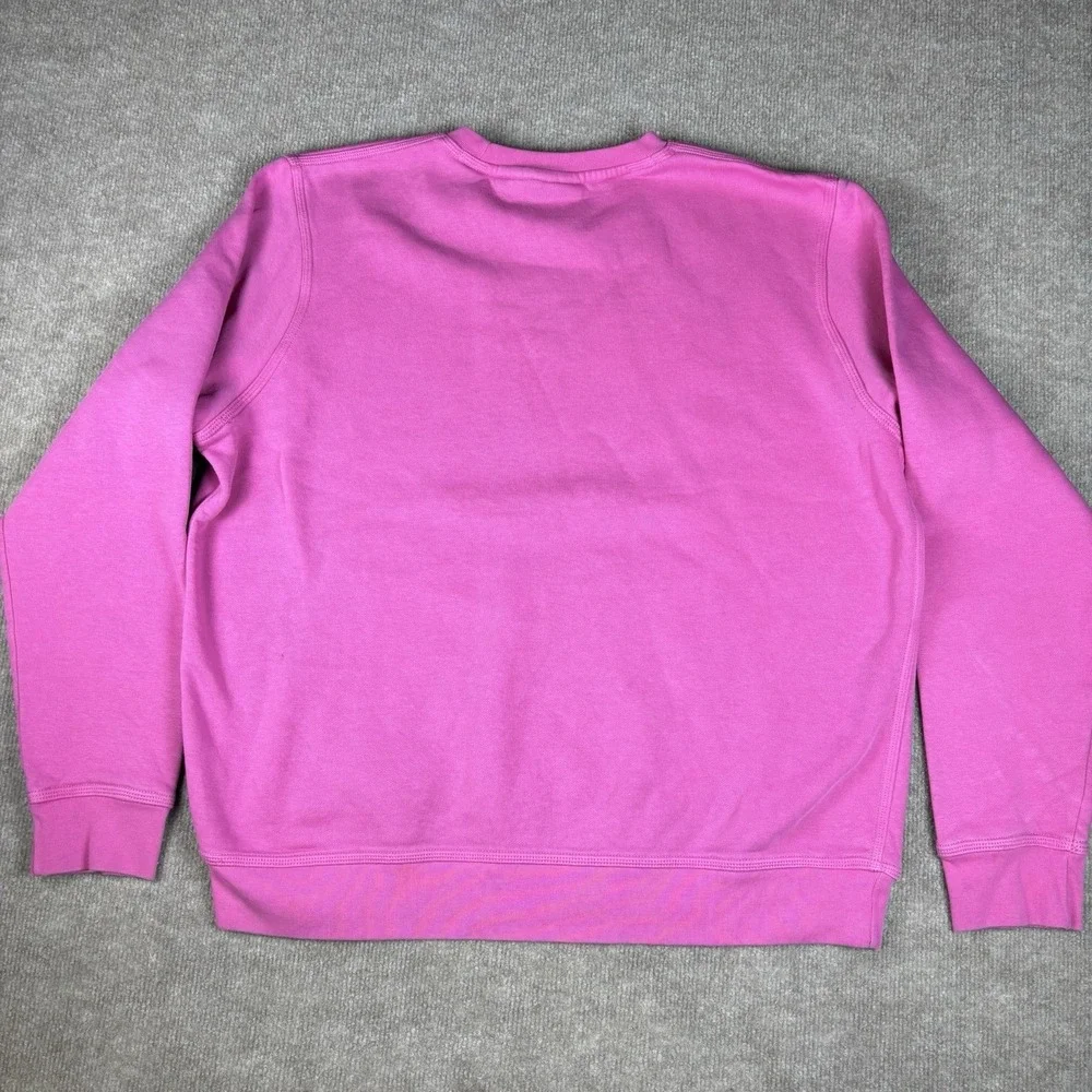 Nike Sweatshirt Crewneck Pink Fleece Pullover Embroidered Swoosh Women’s XL